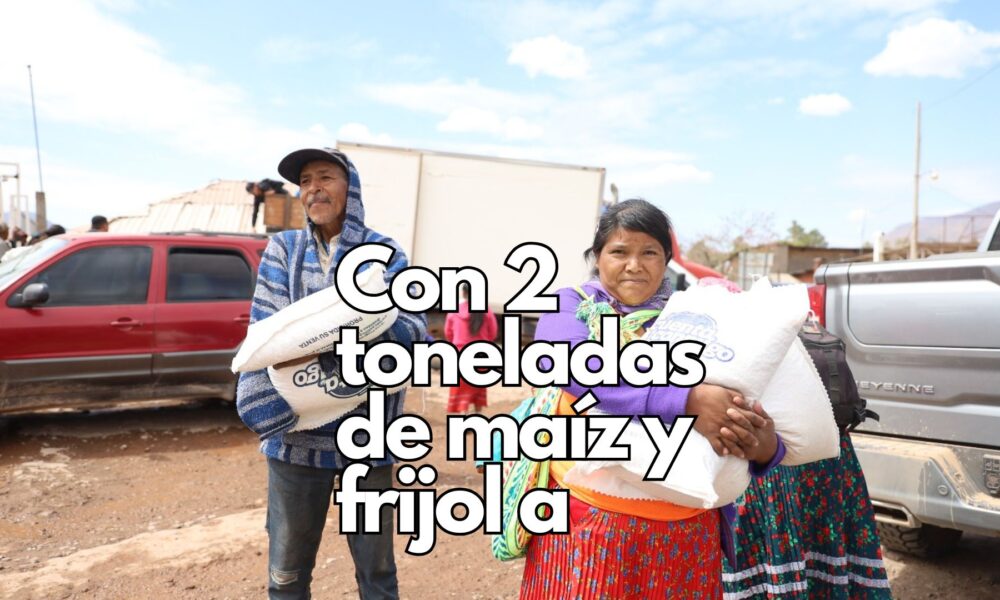 Entregan apoyos alimentarios a comunidades indígenas de Guazapares