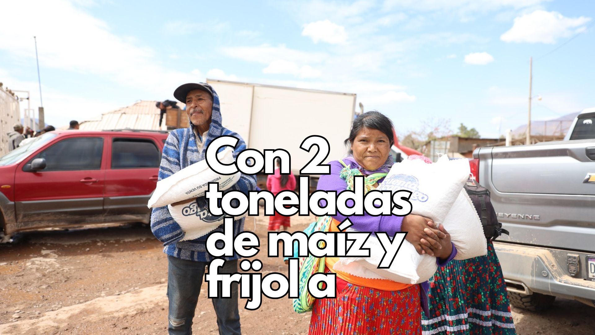 Entregan apoyos alimentarios a comunidades indígenas de Guazapares