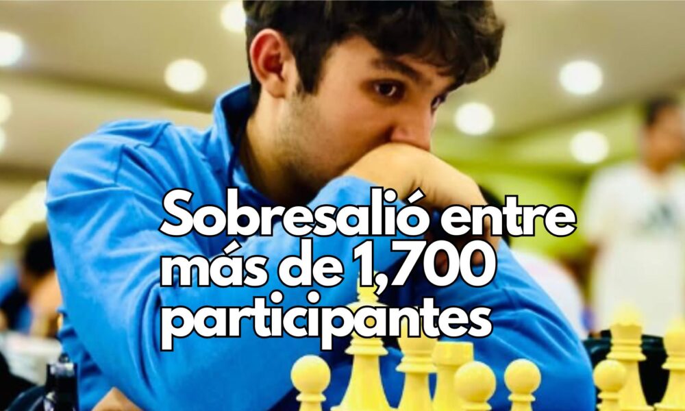 Entre torres y alfiles, un joven chihuahuense hace historia