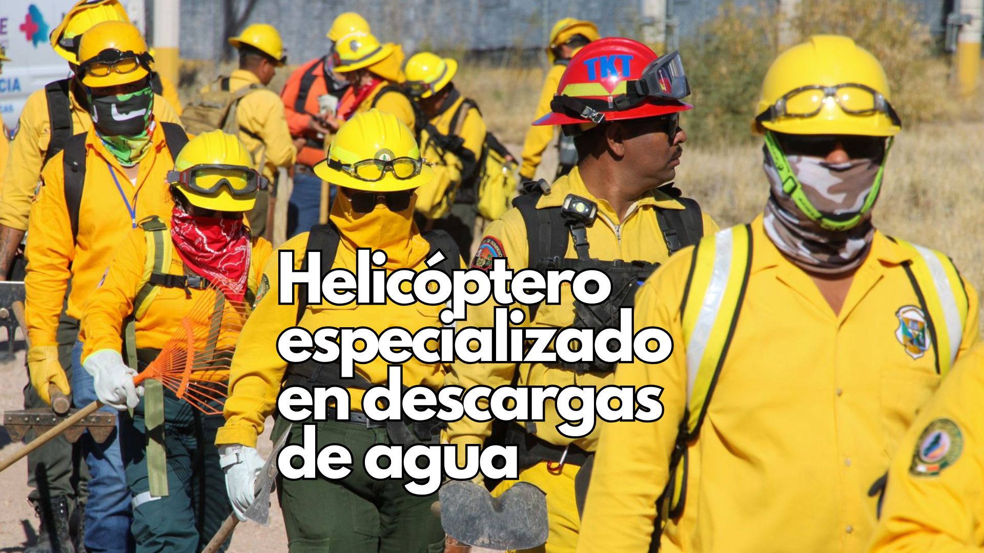Maru Campos refuerza combate a incendios con helicóptero