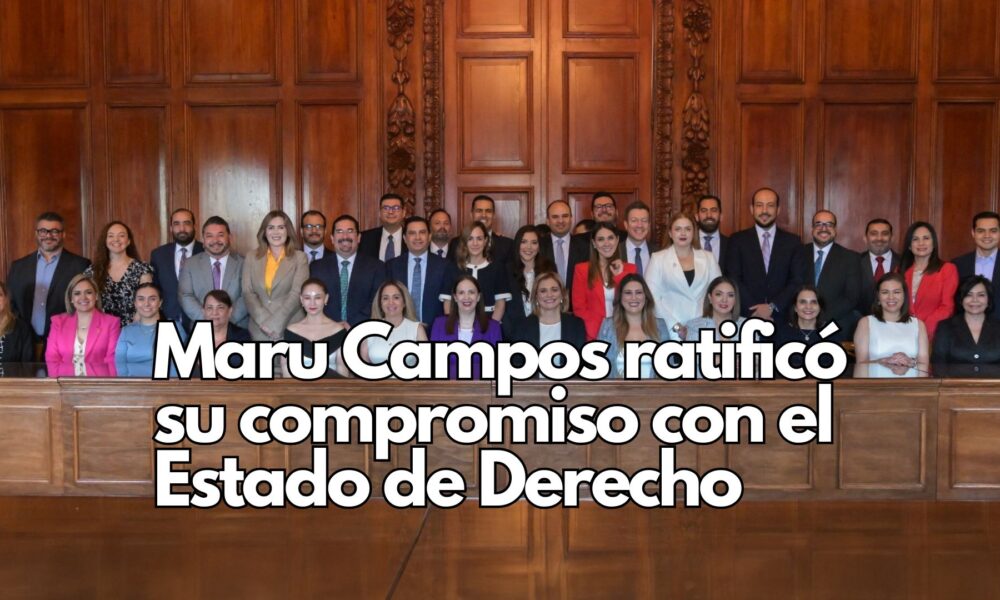 Maru Campos recibe a magistrados electos en Palacio de Gobierno