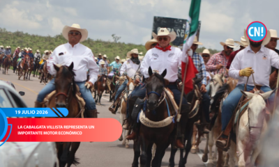 Más de 8 mil 500 cabalgantes recorren las calles de Hidalgo del Parral durante el cierre de la XXXI Cabalgata Villista, una de las tradiciones culturales y turísticas más importantes de Chihuahua.